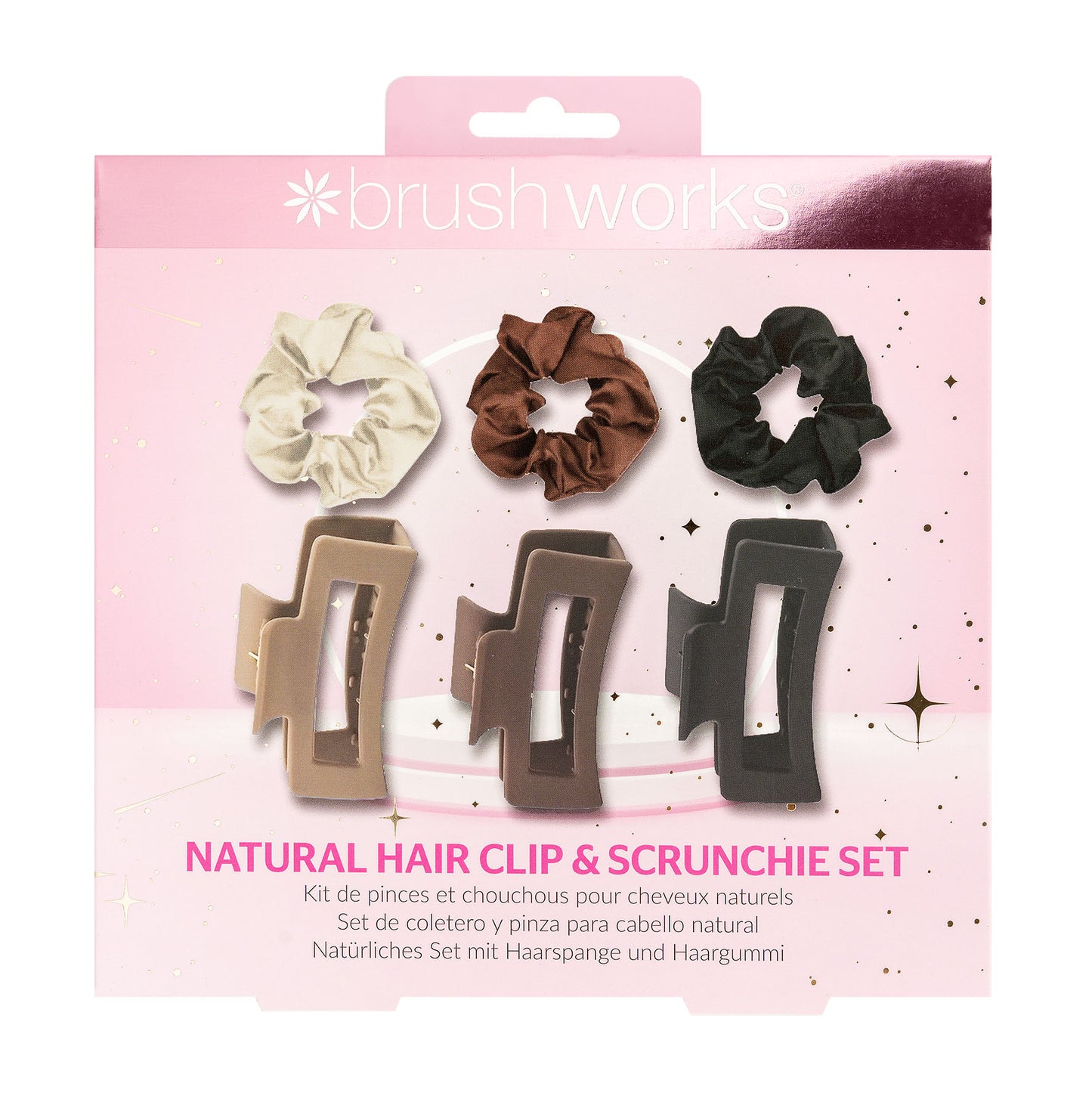 Natural Hair Clip & Scrunchie Set