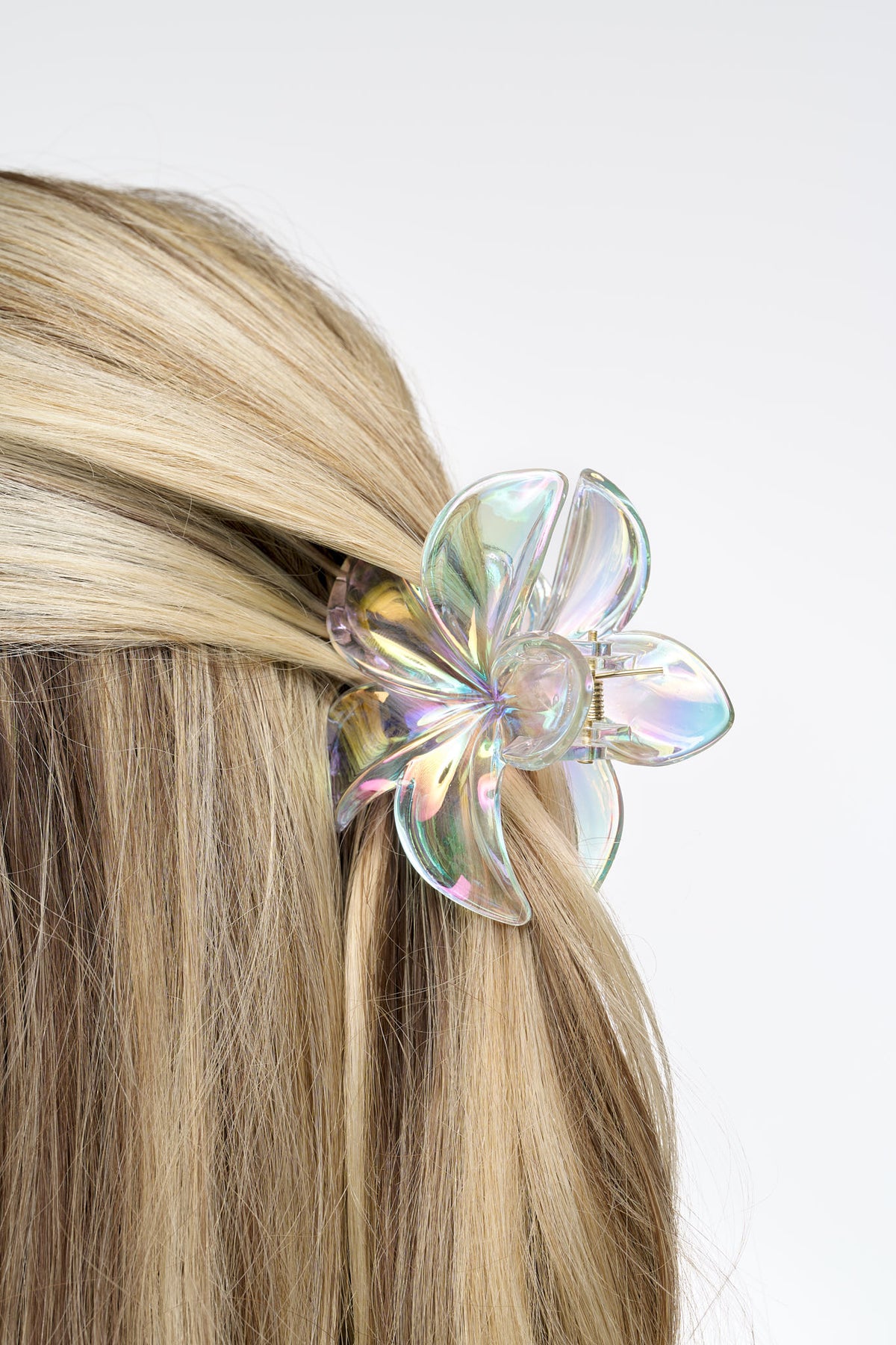 Brushworks Frosted Flower Claw Clips - 3 Pack