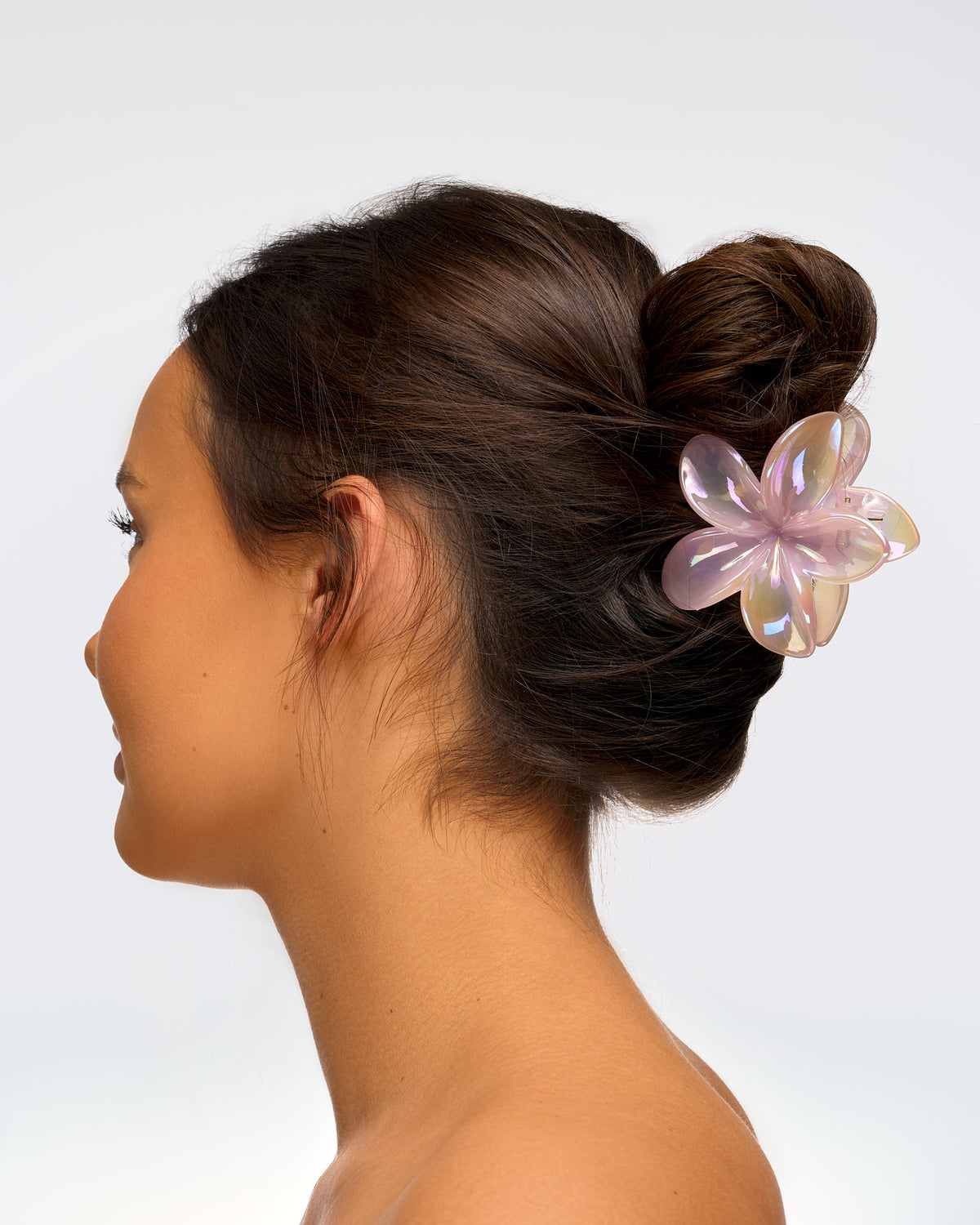 Brushworks Frosted Flower Claw Clips - 3 Pack