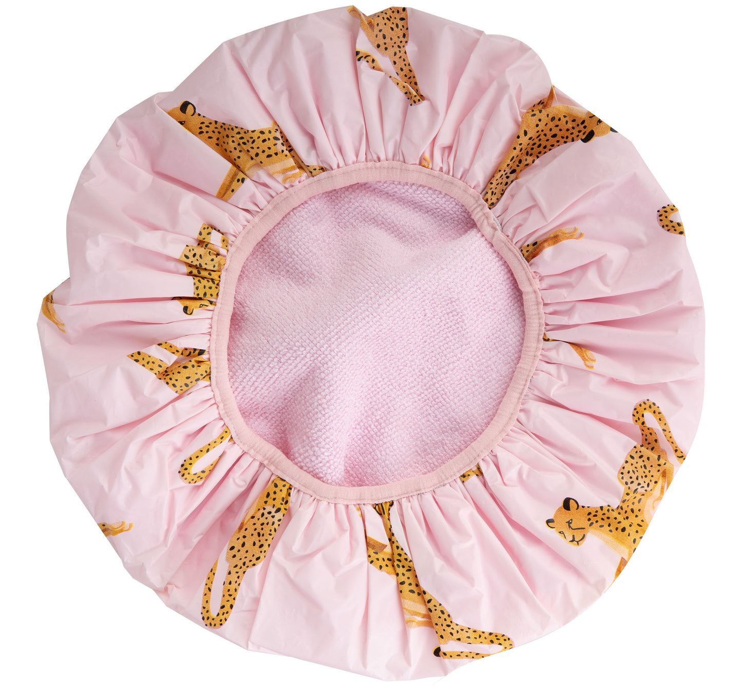52 56 423 Brushworks Reversible Shower Cap - Leopards OOP.jpg