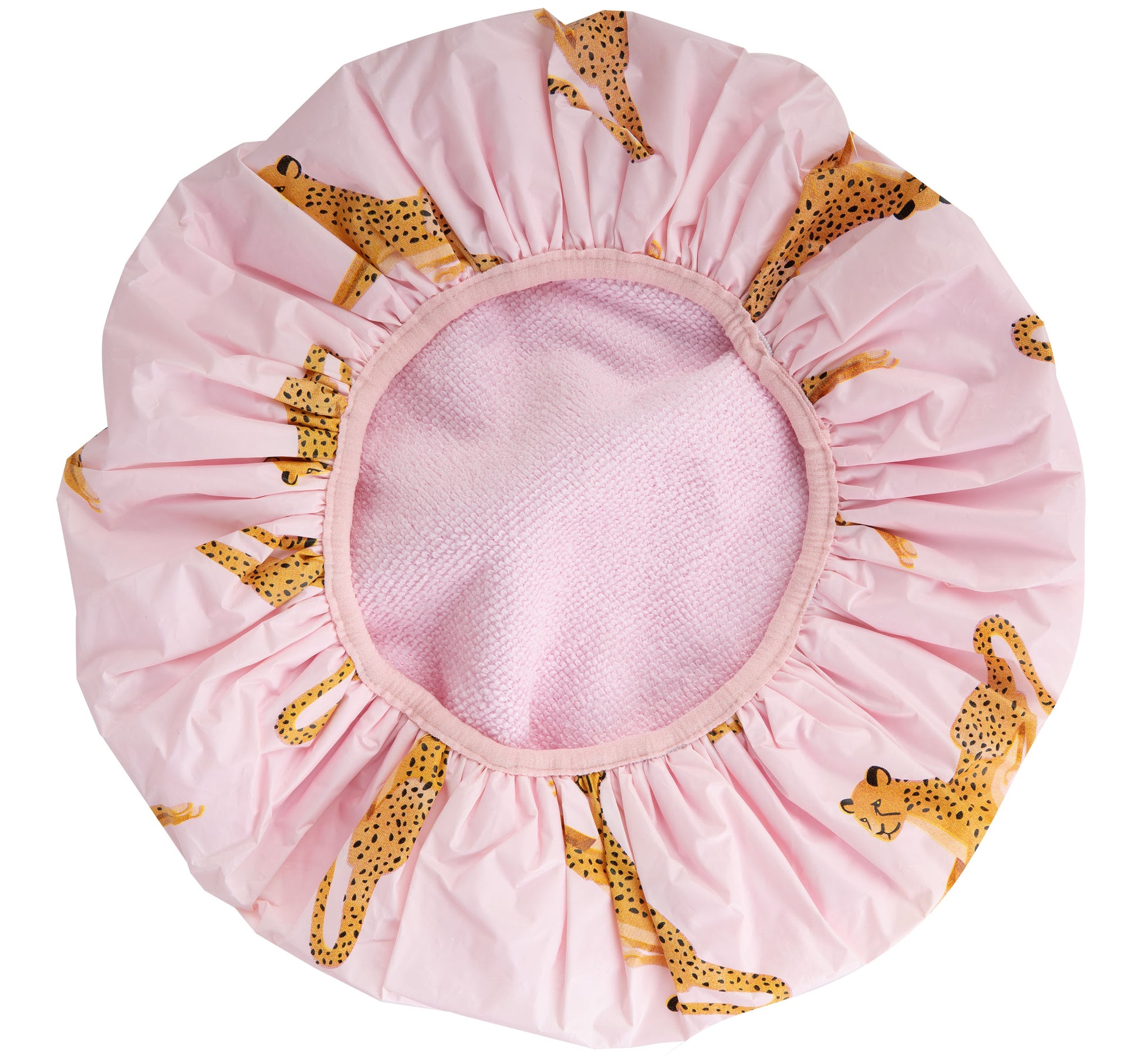 52 56 423 Brushworks Reversible Shower Cap - Leopards OOP.jpg