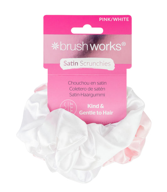 52 56 431 Brushworks Pink & White Satin Scrunchies FOP 2.jpg
