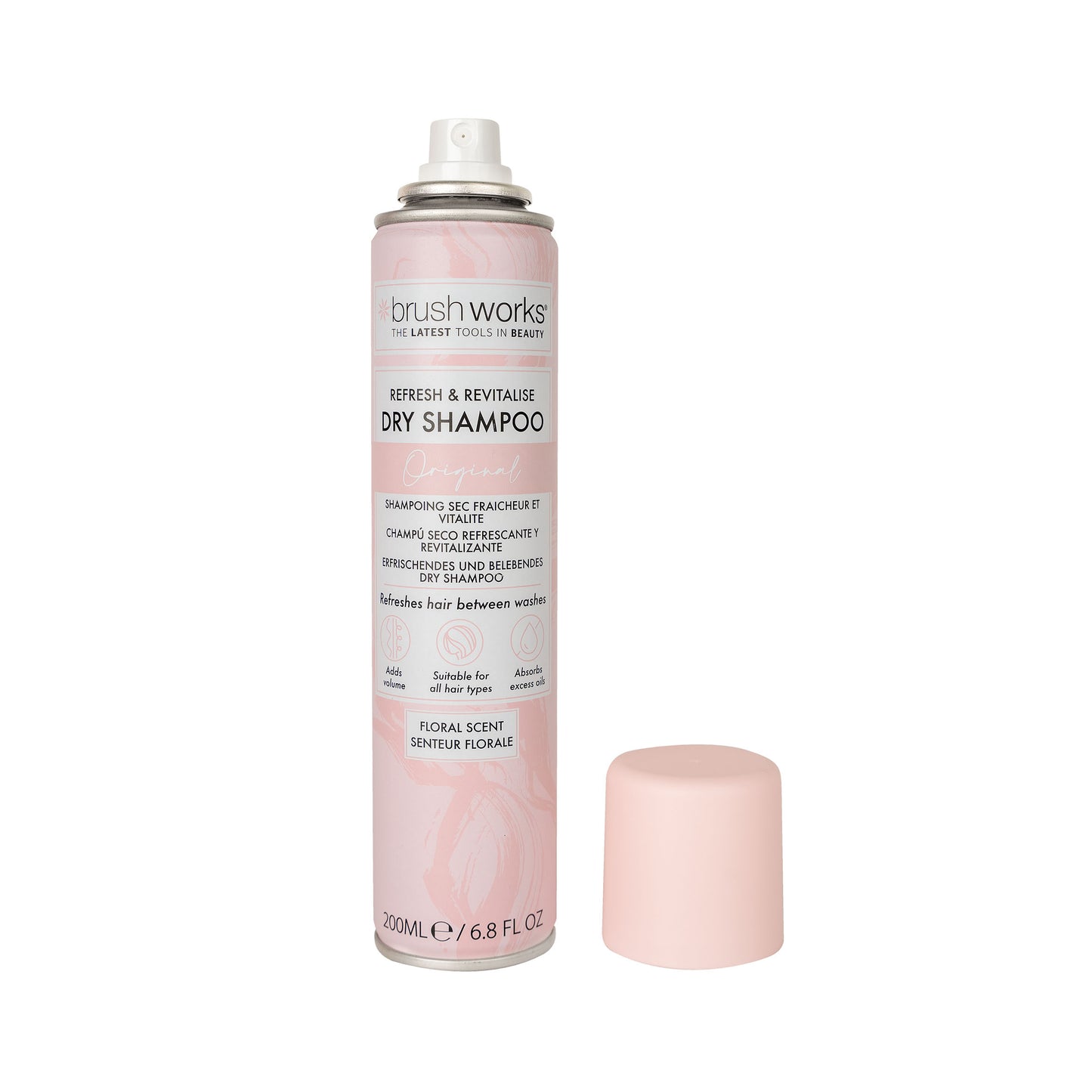 52 56 447 Brushworks Refresh & Revitalise Floral Dry Shampoo 200ml OOP.jpg