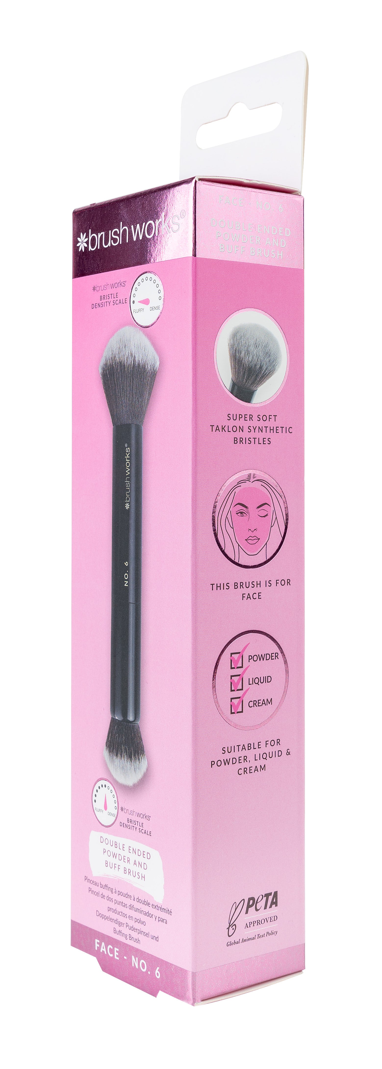 52 56 477 Brushworks No. 6 Double Ended Powder and Buff Brush SOP.jpg