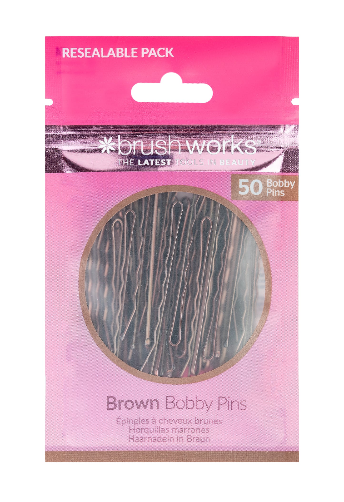 52 56 495 Brushworks Brown Bobby Pins FOP.jpg