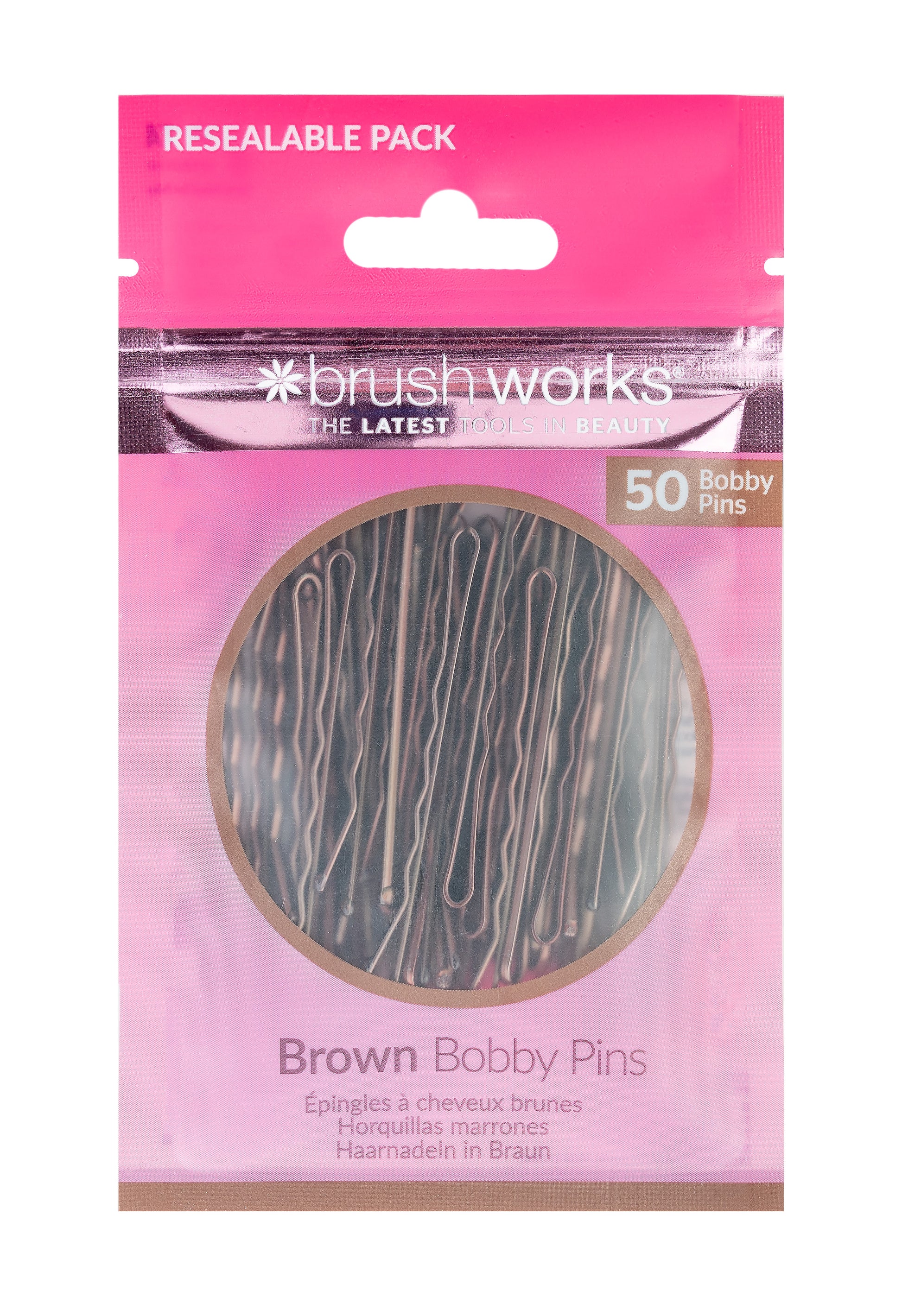52 56 495 Brushworks Brown Bobby Pins FOP.jpg