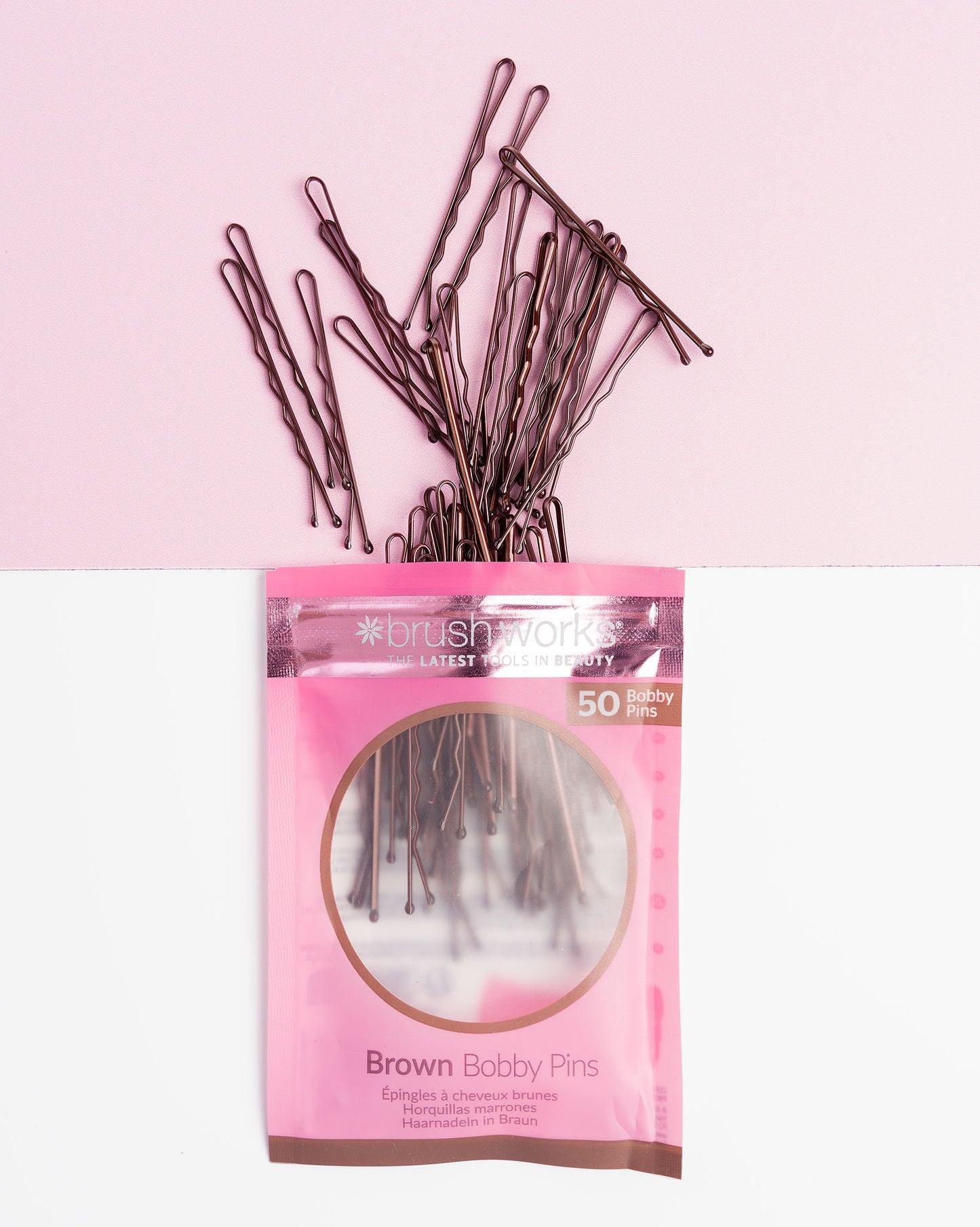 52 56 495 Brushworks Brown Bobby Pins OOP (2).jpg