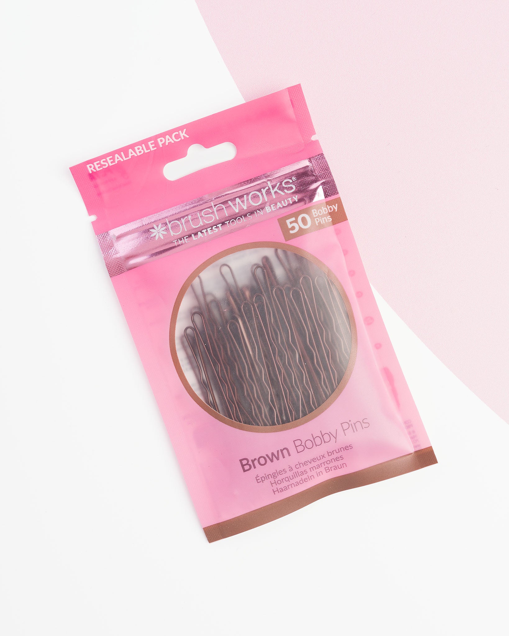 52 56 495 Brushworks Brown Bobby Pins OOP (4).jpg