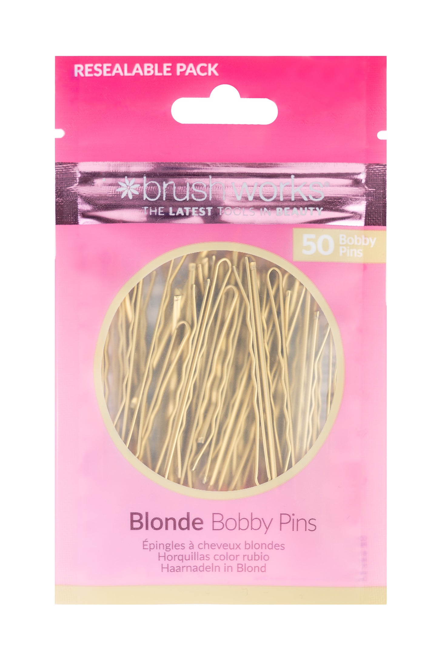 52 56 496 Brushworks Blonde Bobby Pins FOP.jpg