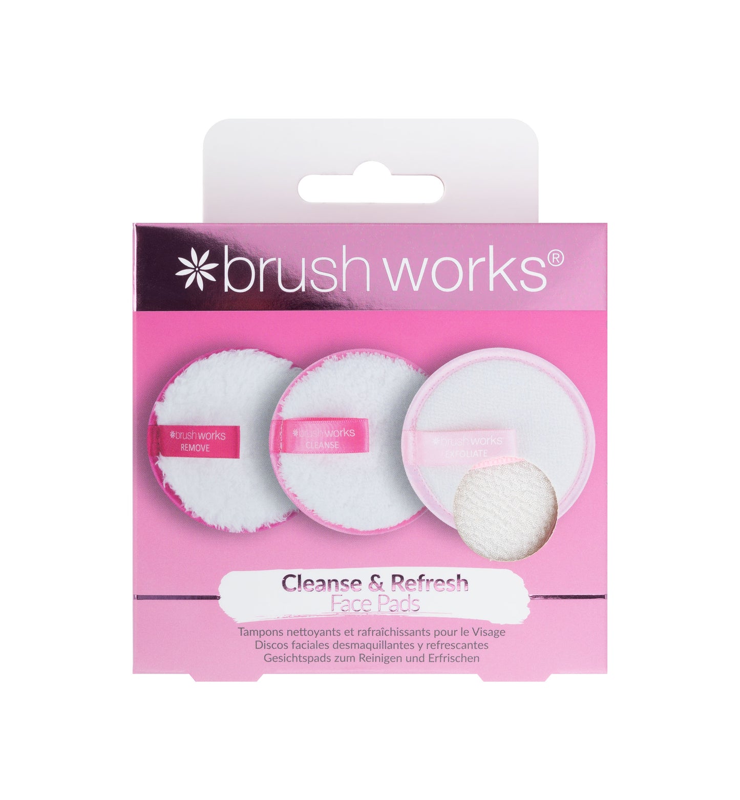 52 56 513 Brushworks Cleanse & Refresh Face Pads FOP.jpg