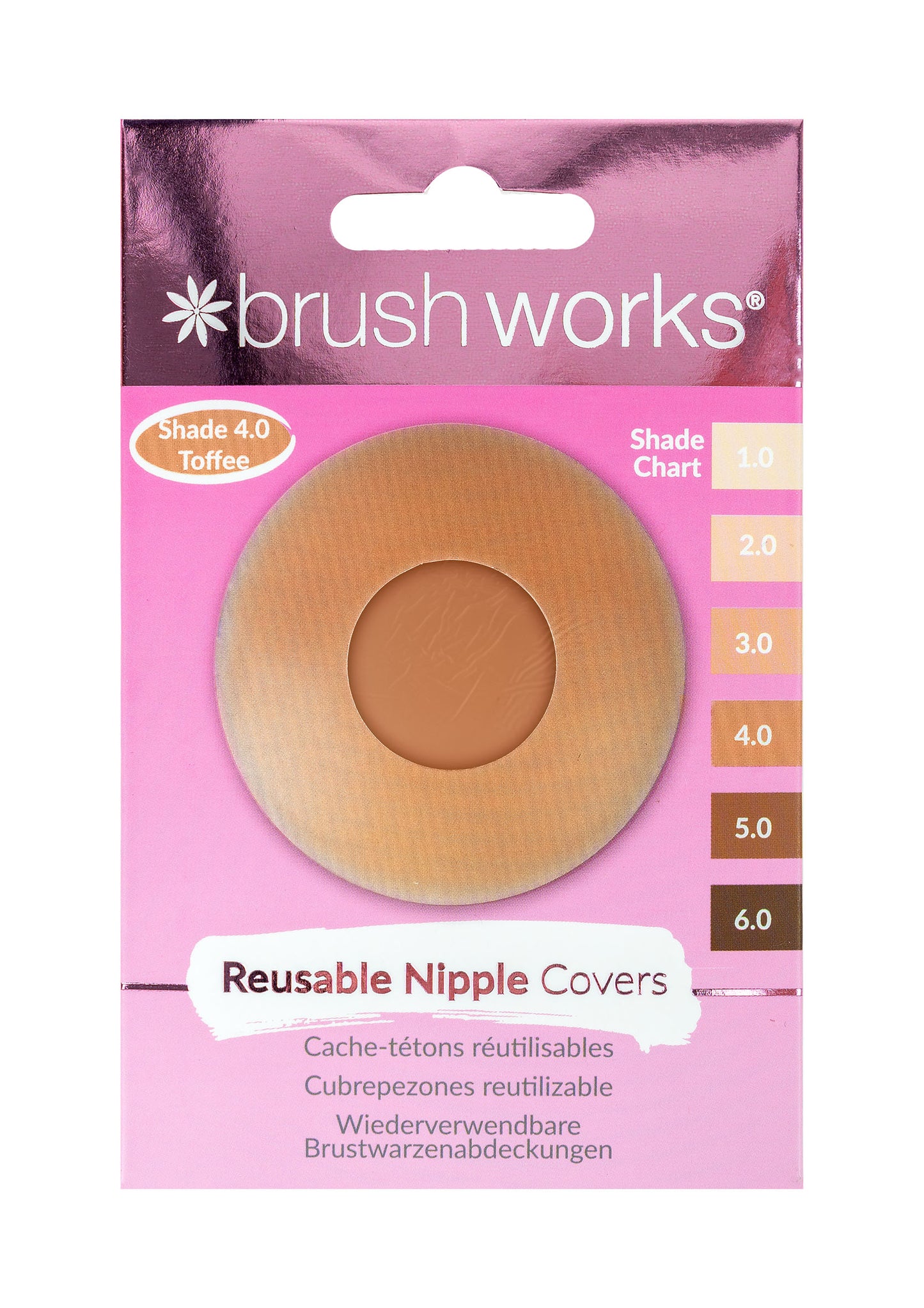 52 56 519 Brushworks Silicone Nipple Covers Shade 4.0 - Toffee FOP.jpg