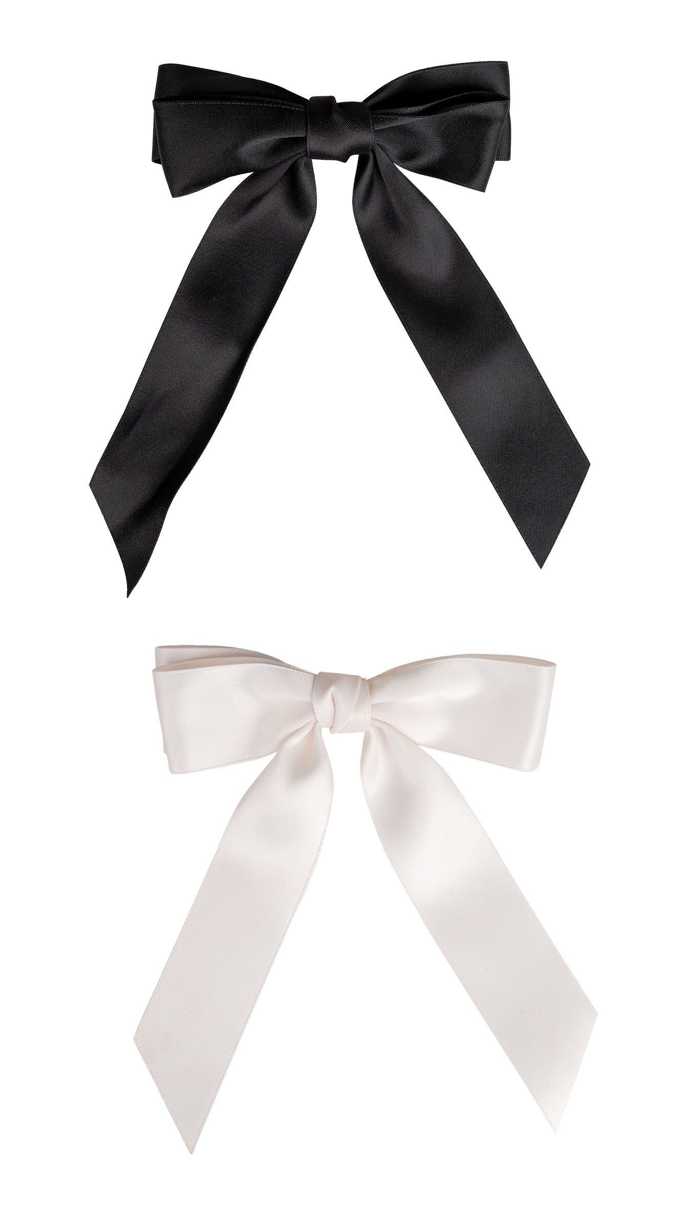52 56 528 Brushworks Satin Hair Bow Duo – Black & White OOP.jpg