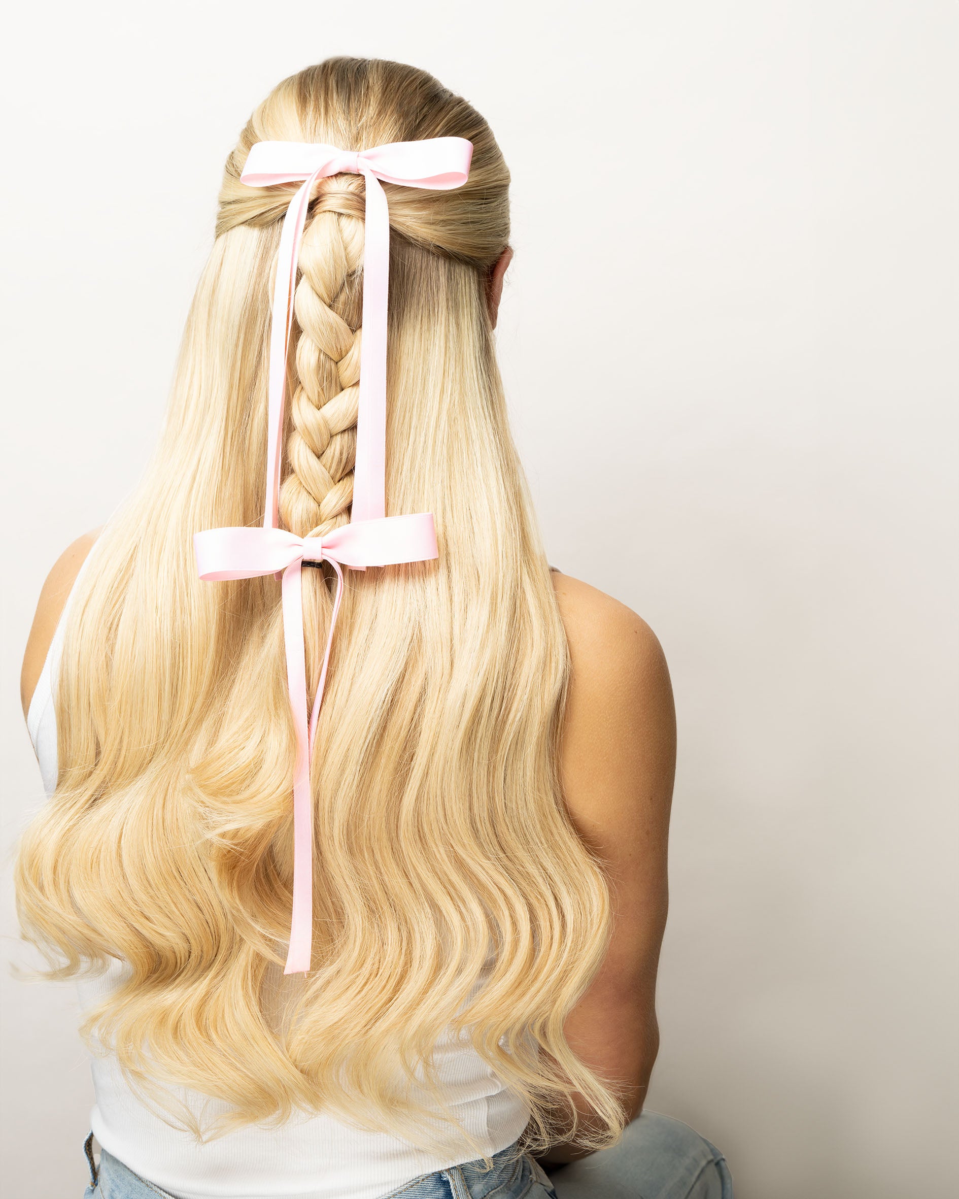 52 56 530 Brushworks Satin Hair Bow Duo Pink MS.jpg