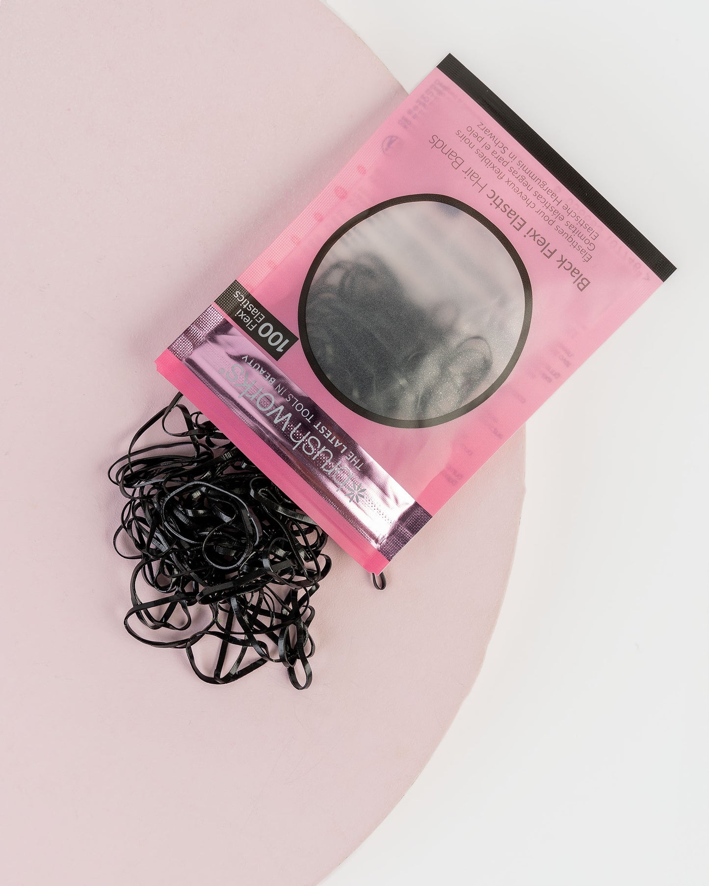 52 56 542 Brushworks Black Flexi Elastic Hair Bands - 100 Pack OOP (1).jpg