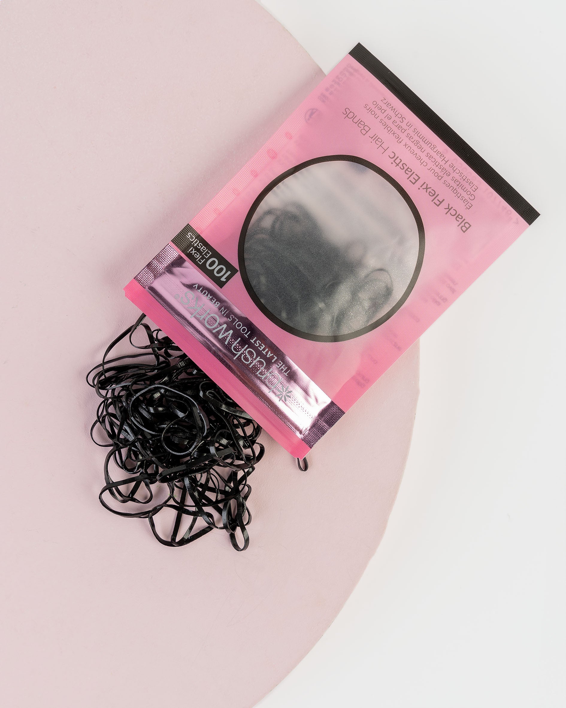 52 56 542 Brushworks Black Flexi Elastic Hair Bands - 100 Pack OOP (1).jpg