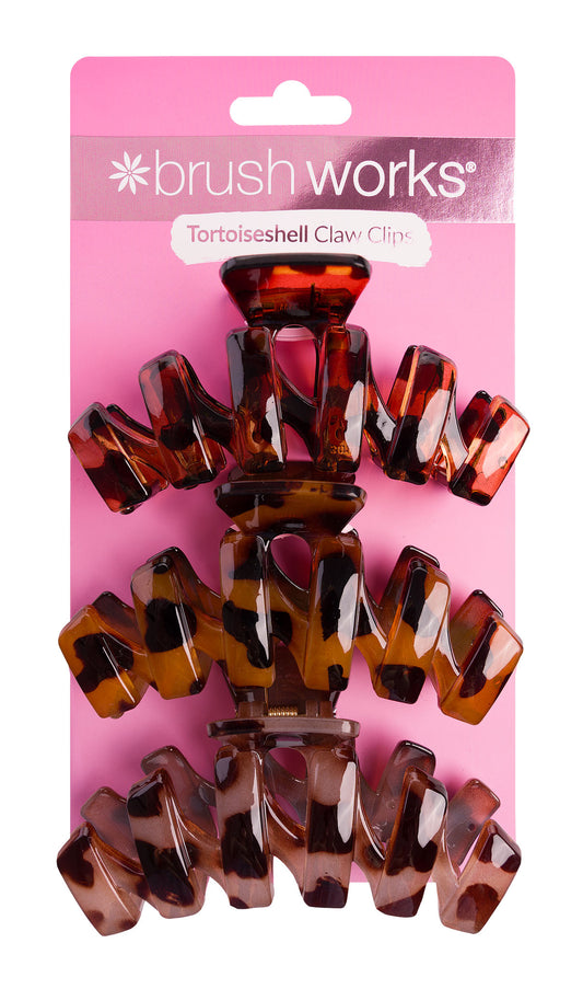52 56 549 Brushworks Tortoiseshell Claw Clips - 3 Pack FOP.jpg