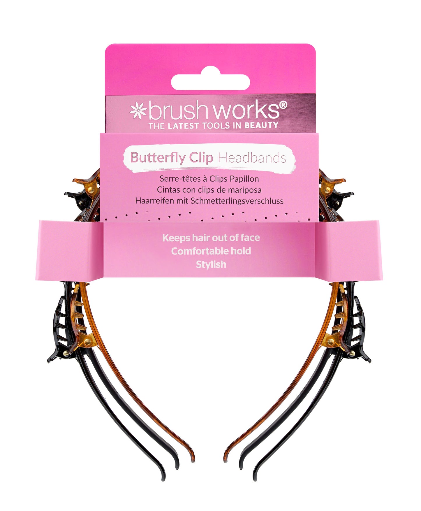 52 56 587 Brushworks Butterfly Clip Headbands - 3 Pack  FOP.jpg