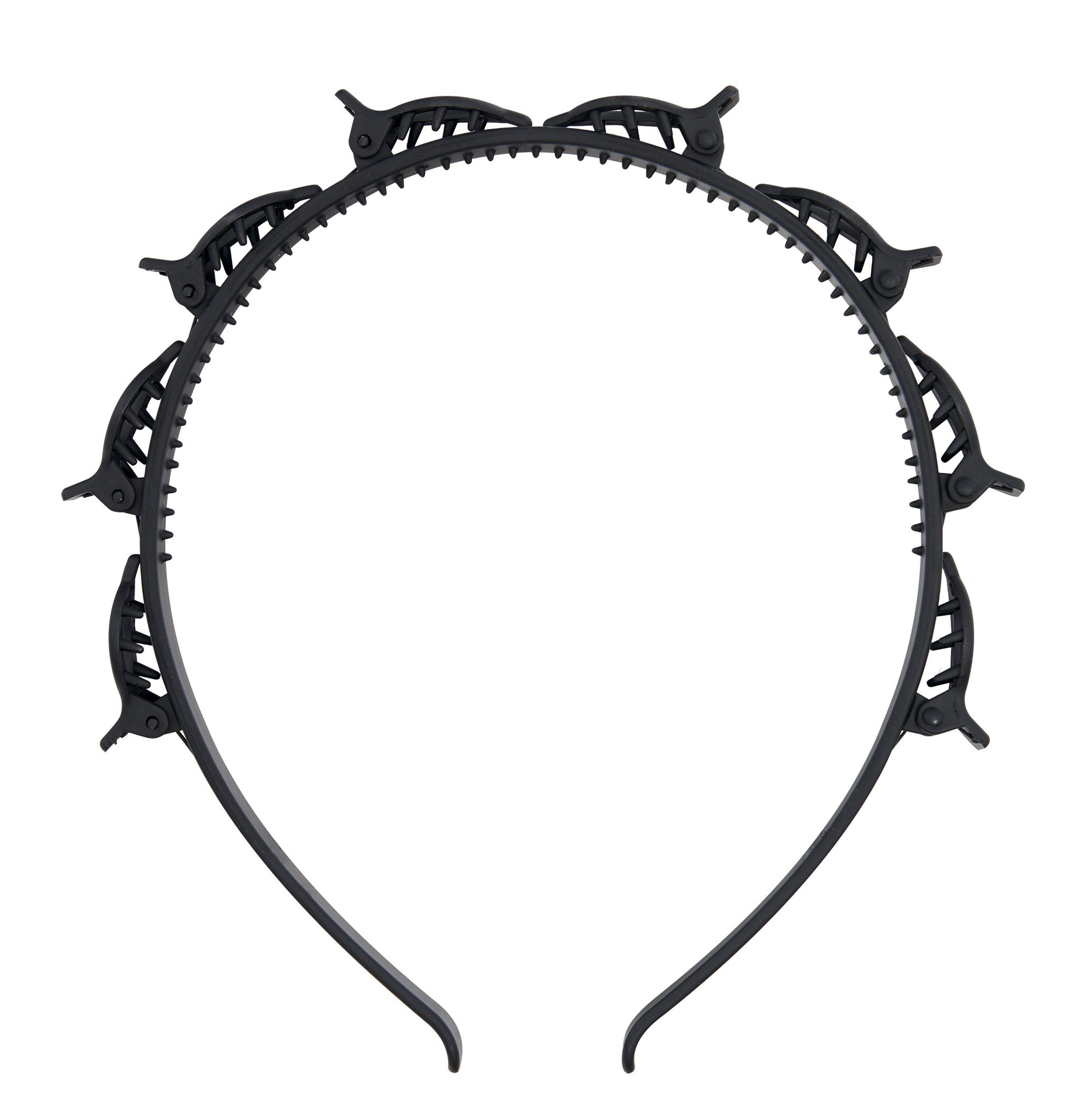 52 56 587 Brushworks Butterfly Clip Headbands - 3 Pack  OOP Matte Black.jpg
