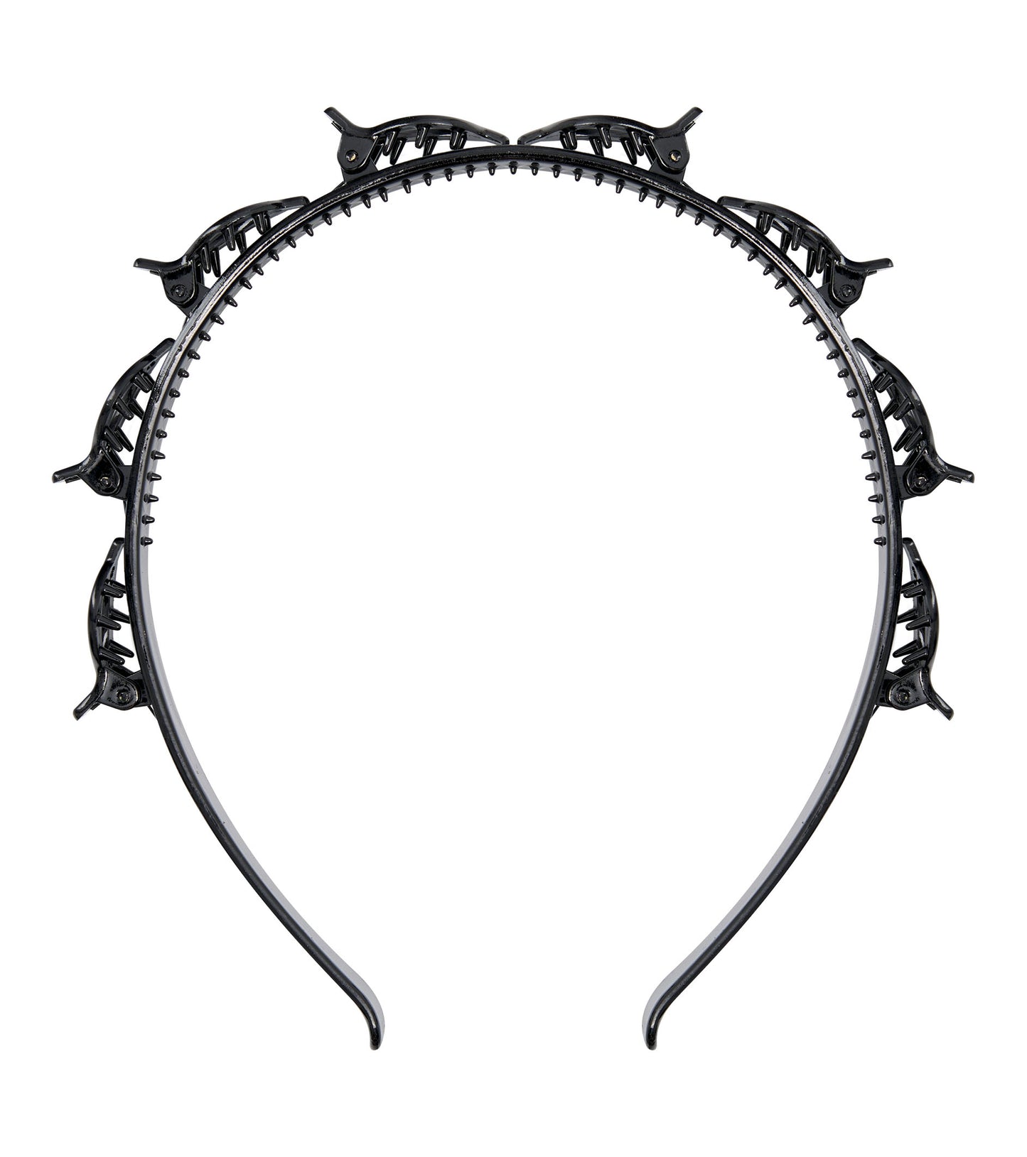 52 56 587 Brushworks Butterfly Clip Headbands - 3 Pack OOP Shiny Black.jpg