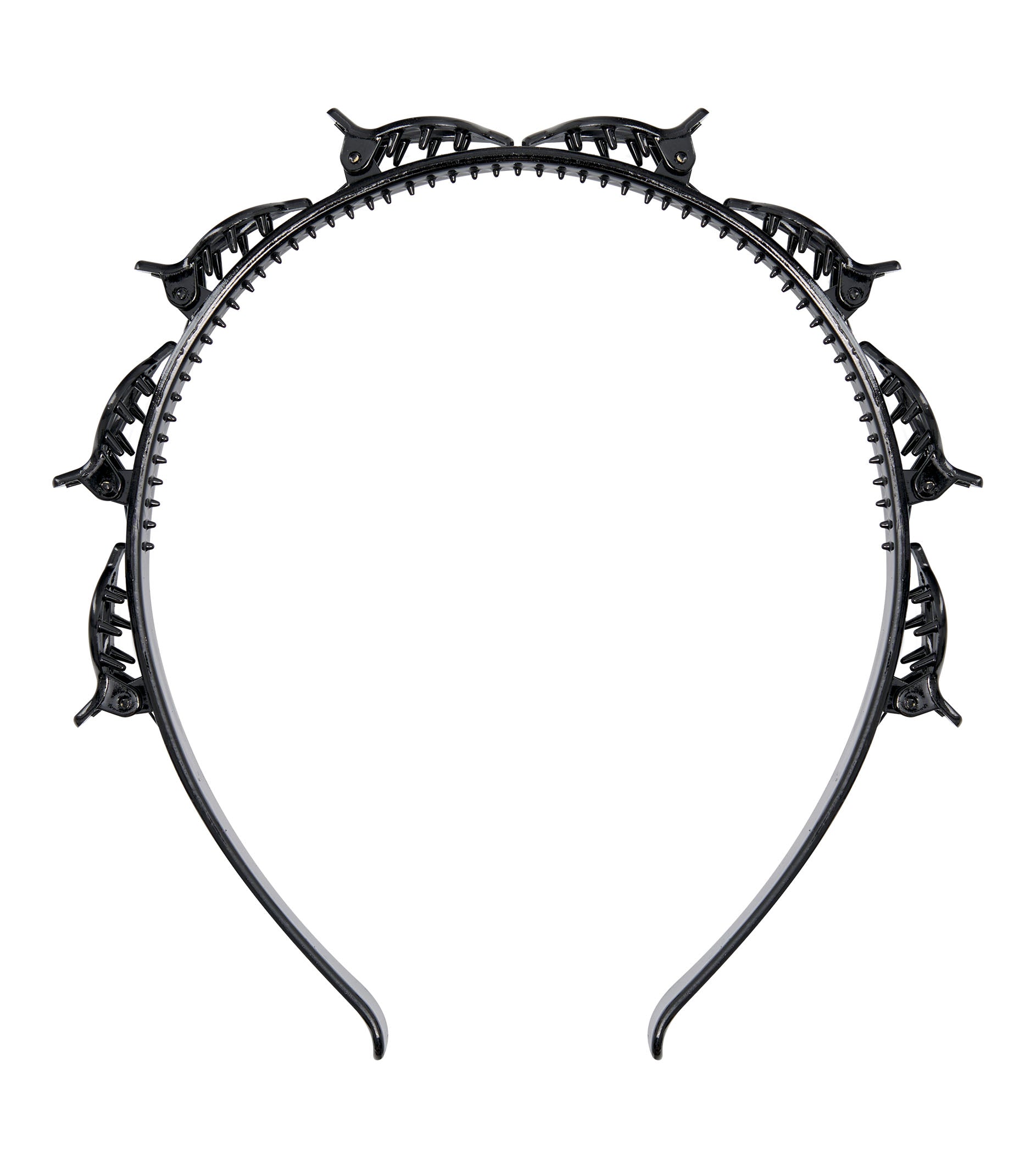 52 56 587 Brushworks Butterfly Clip Headbands - 3 Pack OOP Shiny Black.jpg