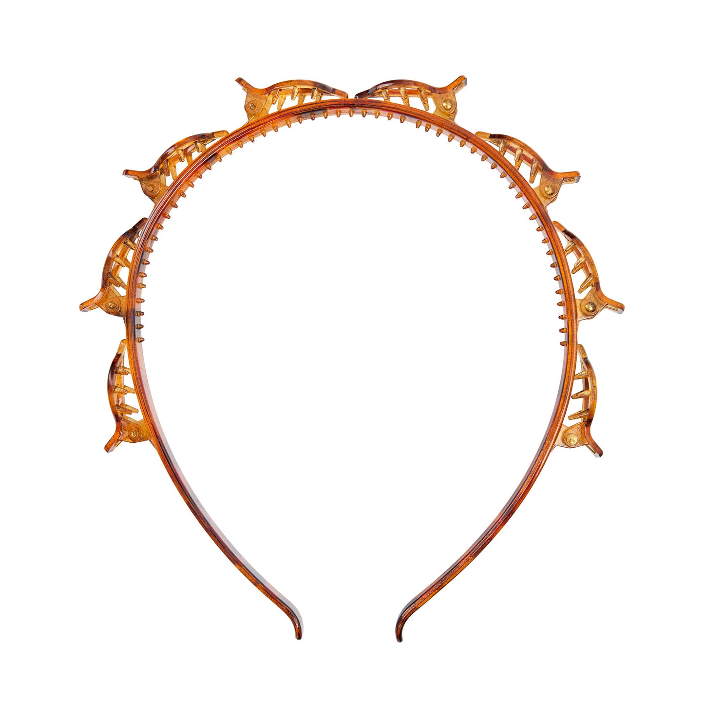 52 56 587 Brushworks Butterfly Clip Headbands - 3 Pack  OOP Tortoise Shell.jpg