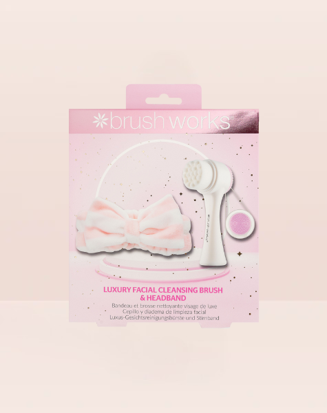 Brushworks-Luxury facial Cleansing Brush & Headband
